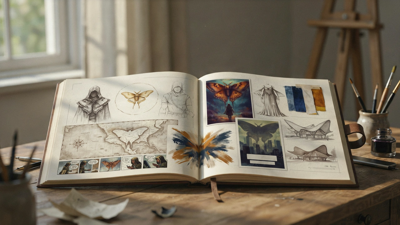 an opene artist's notbook should different artistic variation on the same theme