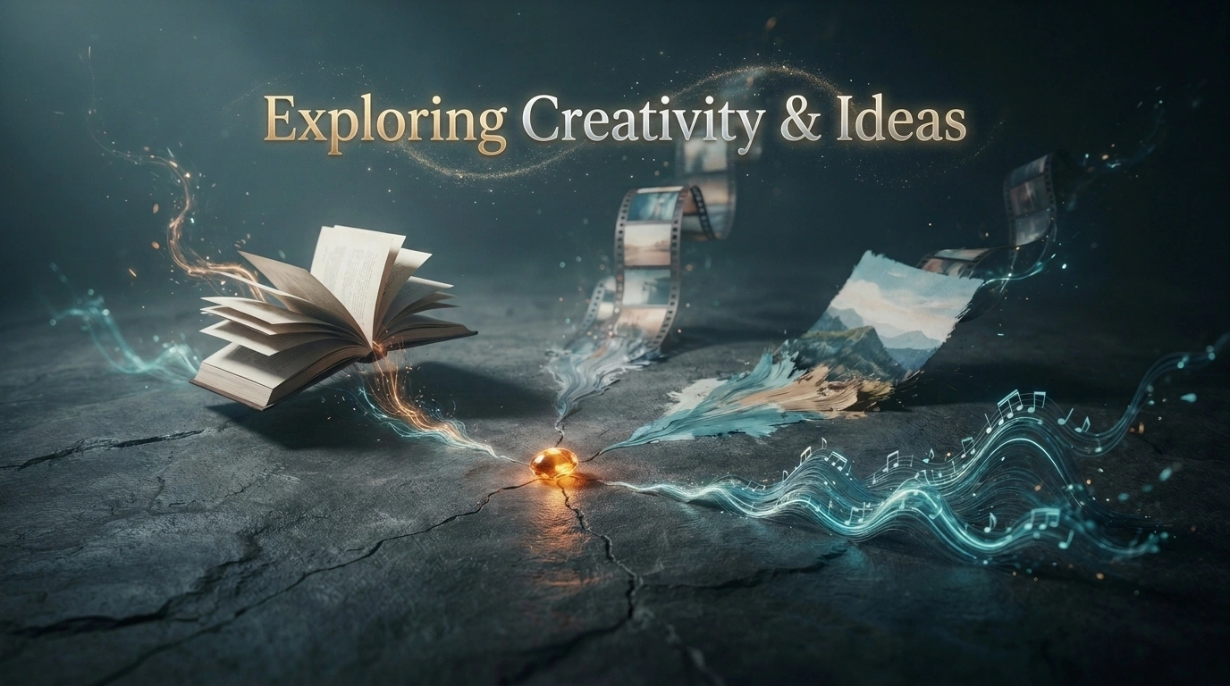 a seed that is metaphorically inspiring different kinds of creative works
